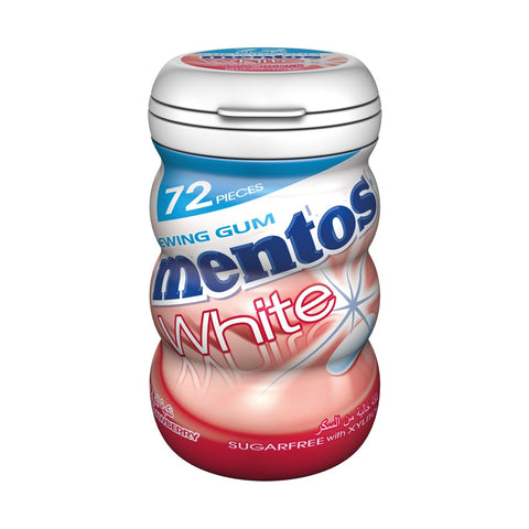GETIT.QA- Qatar’s Best Online Shopping Website offers MENTOS WHITE SUGAR FREE CHEWING GUM STRAWBERRY FLAVOUR 102.6 G at the lowest price in Qatar. Free Shipping & COD Available!