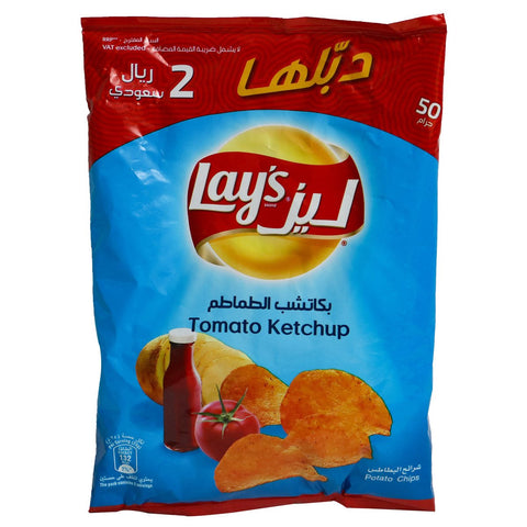 GETIT.QA- Qatar’s Best Online Shopping Website offers LAY'S POTATO CHIPS TOMATO KETCHUP 48G at the lowest price in Qatar. Free Shipping & COD Available!