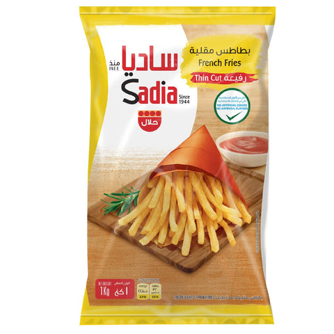 GETIT.QA- Qatar’s Best Online Shopping Website offers SADIA FRENCH FRIES THIN CUT 1 KG at the lowest price in Qatar. Free Shipping & COD Available!