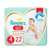 GETIT.QA- Qatar’s Best Online Shopping Website offers PAMPERS PREMIUM CARE PANTS DIAPERS SIZE 4-- 9-14KG WITH STRETCHY SIDES FOR BETTER FIT 22PCS at the lowest price in Qatar. Free Shipping & COD Available!