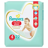 GETIT.QA- Qatar’s Best Online Shopping Website offers PAMPERS PREMIUM CARE PANTS DIAPERS SIZE 4-- 9-14KG WITH STRETCHY SIDES FOR BETTER FIT 22PCS at the lowest price in Qatar. Free Shipping & COD Available!