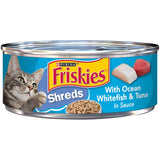 GETIT.QA- Qatar’s Best Online Shopping Website offers PURINA FRISKIES SHREDS WITH OCEAN WHITEFISH & TUNA IN SAUCE 156 G at the lowest price in Qatar. Free Shipping & COD Available!