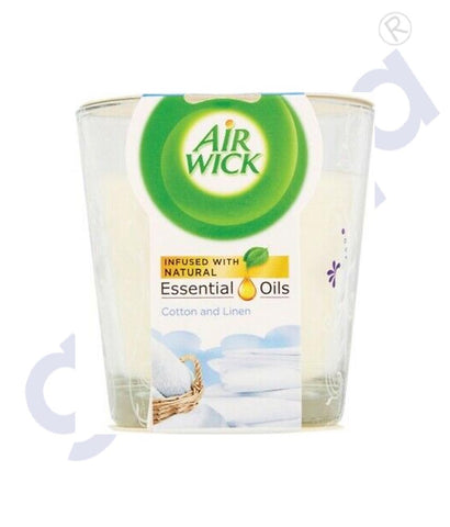 AIR WICK CANDLE COTTON & LINEN 105 GM