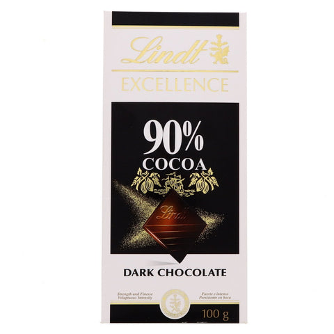 GETIT.QA- Qatar’s Best Online Shopping Website offers LINDT EXCELLENCE 90% COCOA DARK CHOCOLATE 100 G at the lowest price in Qatar. Free Shipping & COD Available!