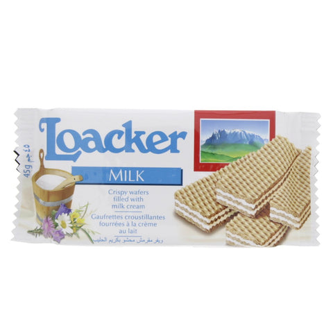 GETIT.QA- Qatar’s Best Online Shopping Website offers LOACKER CRISPY WAFERS FILLED WITH MILK CREAM 45 G at the lowest price in Qatar. Free Shipping & COD Available!