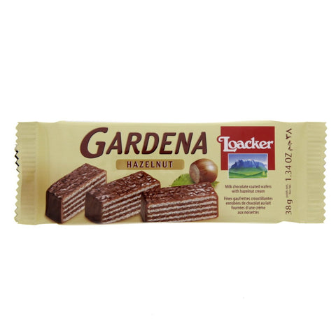 GETIT.QA- Qatar’s Best Online Shopping Website offers LOACKER GARDENA MILK CHOCOLATE COATED WAFERS WITH HAZELNUT CREAM 38G at the lowest price in Qatar. Free Shipping & COD Available!