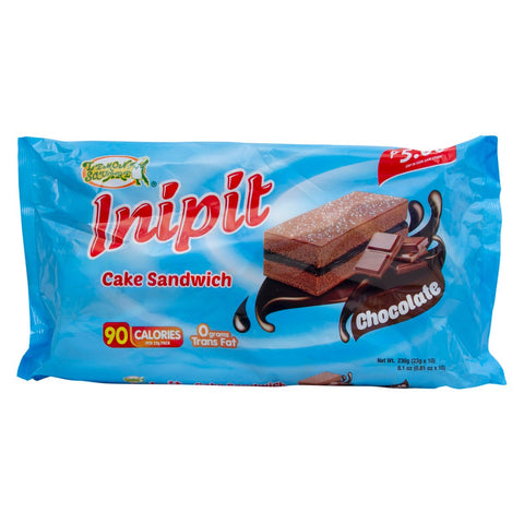 GETIT.QA- Qatar’s Best Online Shopping Website offers LEMON SQUARE INIPIT CHOCOLATE CAKE SANDWICH 10 X 23G at the lowest price in Qatar. Free Shipping & COD Available!