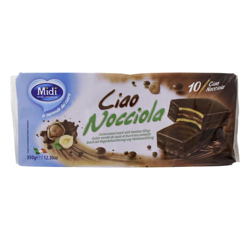 GETIT.QA- Qatar’s Best Online Shopping Website offers MIDI CIAO NOCCIOLA CAKE 10 X 35G at the lowest price in Qatar. Free Shipping & COD Available!