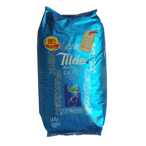 GETIT.QA- Qatar’s Best Online Shopping Website offers TILDA GRAND EXTRA LONG BASMATI RICE 2KG at the lowest price in Qatar. Free Shipping & COD Available!