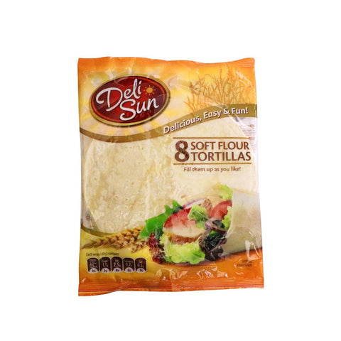 GETIT.QA- Qatar’s Best Online Shopping Website offers DELI SUN SOFT TORTILLAS PLAIN 8 PCS 320 G at the lowest price in Qatar. Free Shipping & COD Available!