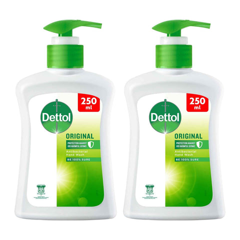 GETIT.QA- Qatar’s Best Online Shopping Website offers DETTOL ANTIBACTERIAL HAND WASH ORIGINAL VAALUE PACK 2 X 250 ML at the lowest price in Qatar. Free Shipping & COD Available!