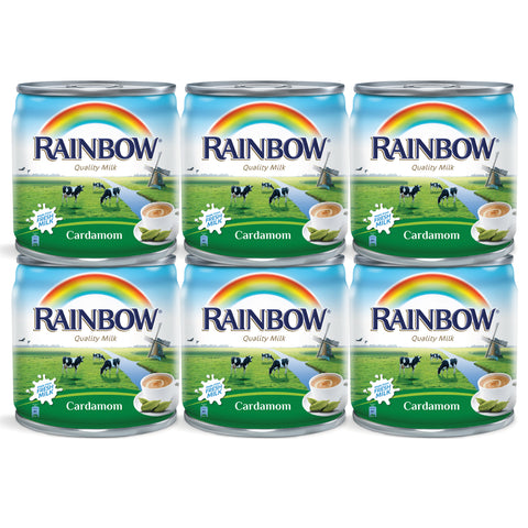 GETIT.QA- Qatar’s Best Online Shopping Website offers RAINBOW CARDAMOM EVAPORATED MILK 6 X 170 G at the lowest price in Qatar. Free Shipping & COD Available!