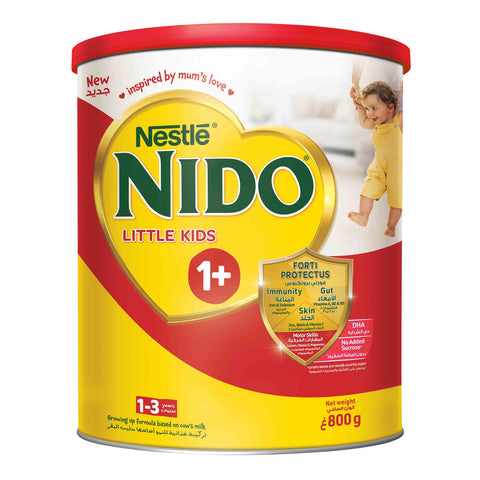 GETIT.QA- Qatar’s Best Online Shopping Website offers NESTLE NIDO LITTLE KIDS ONE PLUS GROWING UP FORMULA 1-3 YEARS 800 G at the lowest price in Qatar. Free Shipping & COD Available!