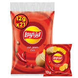 GETIT.QA- Qatar’s Best Online Shopping Website offers LAY'S CHILI POTATO CHIPS 12 G at the lowest price in Qatar. Free Shipping & COD Available!