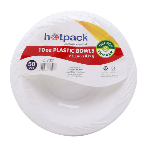GETIT.QA- Qatar’s Best Online Shopping Website offers HOT PACK PLASTIC BOWL 10OZ 50 PCS at the lowest price in Qatar. Free Shipping & COD Available!