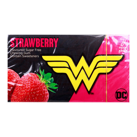 GETIT.QA- Qatar’s Best Online Shopping Website offers WONDER WOMEN SUGAR FREE BUBBLE GUM STRAWBERRY-- 14.5 G at the lowest price in Qatar. Free Shipping & COD Available!