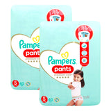 GETIT.QA- Qatar’s Best Online Shopping Website offers PAMPERS DIAPER PANTS SIZE 5 12-17 KG VALUE PACK 2 X 40 PCS at the lowest price in Qatar. Free Shipping & COD Available!