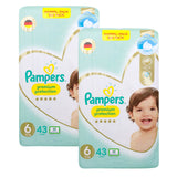 GETIT.QA- Qatar’s Best Online Shopping Website offers PAMPERS PREMIUM CARE BABY DIAPER SIZE 6 13+ KG 2 X 43 PCS at the lowest price in Qatar. Free Shipping & COD Available!