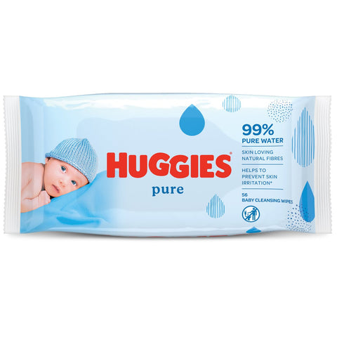 GETIT.QA- Qatar’s Best Online Shopping Website offers HUGGIES PURE BABY WIPES-- 99% PURE WATER WIPES-- 56 PCS at the lowest price in Qatar. Free Shipping & COD Available!