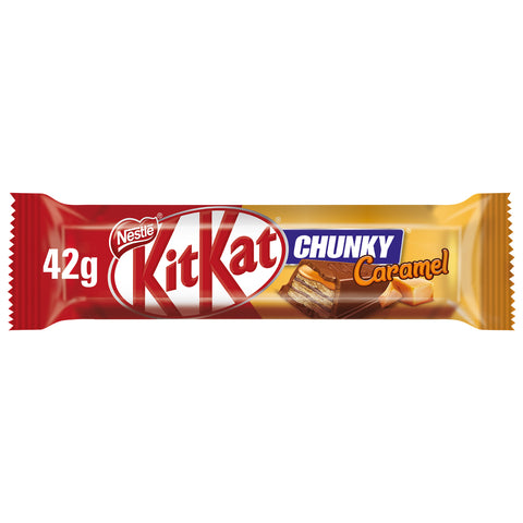 GETIT.QA- Qatar’s Best Online Shopping Website offers NESTLE KITKAT CHUNKY CARAMEL 42 G at the lowest price in Qatar. Free Shipping & COD Available!