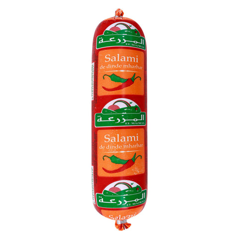 GETIT.QA- Qatar’s Best Online Shopping Website offers EL MAZRAA CHICKEN SALAMI SPICY-- 200 G at the lowest price in Qatar. Free Shipping & COD Available!