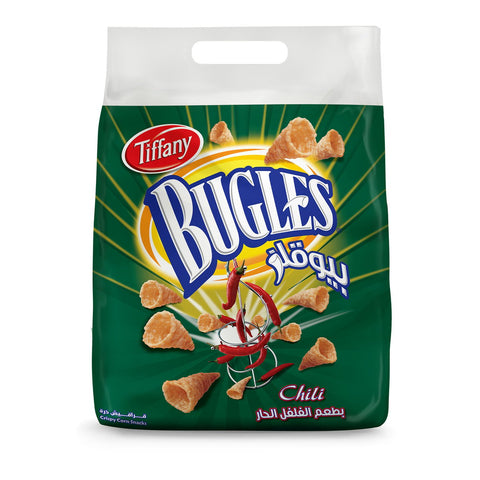 GETIT.QA- Qatar’s Best Online Shopping Website offers TIFFANY BUGLES CHILI CORN SNACKS 22 X 10.5 G at the lowest price in Qatar. Free Shipping & COD Available!