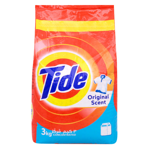 GETIT.QA- Qatar’s Best Online Shopping Website offers TIDE POWDER LAUNDRY DETERGENT ORIGINAL SCENT 3KG at the lowest price in Qatar. Free Shipping & COD Available!