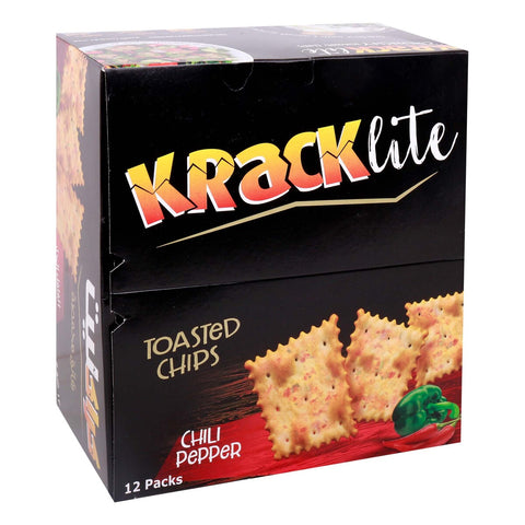 GETIT.QA- Qatar’s Best Online Shopping Website offers NABIL KRACKLITE TOASTED CHIPS-- CHILLI PEPPER-- 12 X 26 G at the lowest price in Qatar. Free Shipping & COD Available!