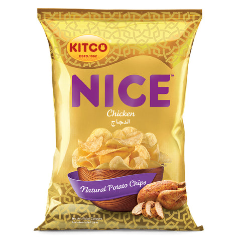GETIT.QA- Qatar’s Best Online Shopping Website offers KITCO NICE CHICKEN POTATO CHIPS 80 G at the lowest price in Qatar. Free Shipping & COD Available!