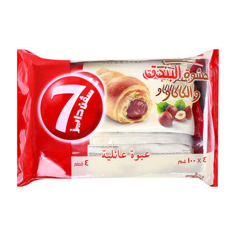GETIT.QA- Qatar’s Best Online Shopping Website offers 7 DAYS JUMBO CROISSANT HAZELNUT & COCOA FILLING-- 400 G at the lowest price in Qatar. Free Shipping & COD Available!