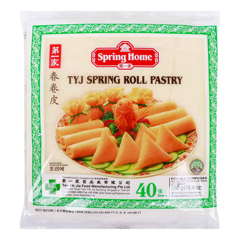GETIT.QA- Qatar’s Best Online Shopping Website offers SPRING HOME TYJ SPRING ROLL PASTRY-- 40 SHEETS-- 550 G at the lowest price in Qatar. Free Shipping & COD Available!