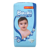 GETIT.QA- Qatar’s Best Online Shopping Website offers SANITA BAMBI BABY DIAPER JUMBO PACK SIZE 4 LARGE 8-16KG 62 PCS at the lowest price in Qatar. Free Shipping & COD Available!