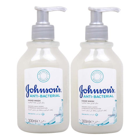 GETIT.QA- Qatar’s Best Online Shopping Website offers JOHNSON'S ANTI BACTERIAL HANDWASH-- ASSORTED-- 2 X 300 ML at the lowest price in Qatar. Free Shipping & COD Available!