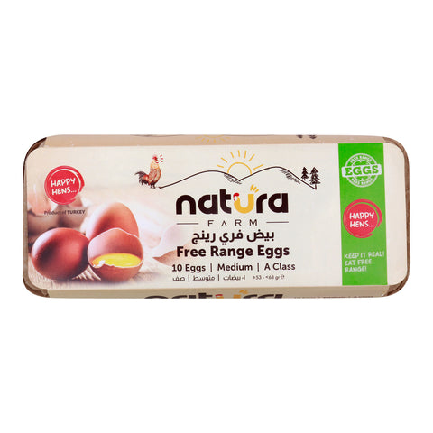 GETIT.QA- Qatar’s Best Online Shopping Website offers NATURA FARM FREE RANGE EGGS MEDIUM 10 PCS at the lowest price in Qatar. Free Shipping & COD Available!