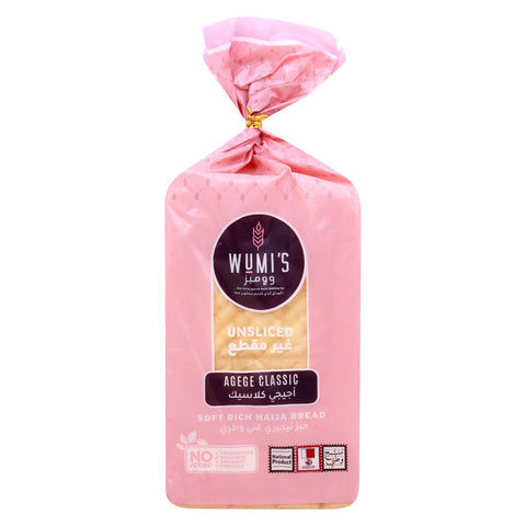 GETIT.QA- Qatar’s Best Online Shopping Website offers WUMI'S AGEGE CLASSIC BREAD UNSLICED 460 G at the lowest price in Qatar. Free Shipping & COD Available!