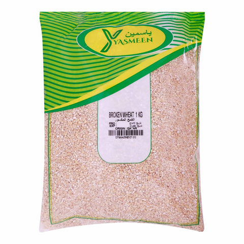 GETIT.QA- Qatar’s Best Online Shopping Website offers YASMEEN BROKEN WHEAT-- 1 KG at the lowest price in Qatar. Free Shipping & COD Available!
