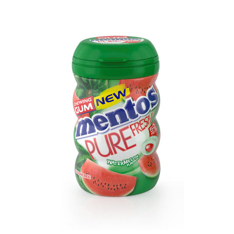 GETIT.QA- Qatar’s Best Online Shopping Website offers MENTOS PURE FRESH SUGAR FREE CHEWING GUM WATERMELON FLAVOUR 50 PCS at the lowest price in Qatar. Free Shipping & COD Available!