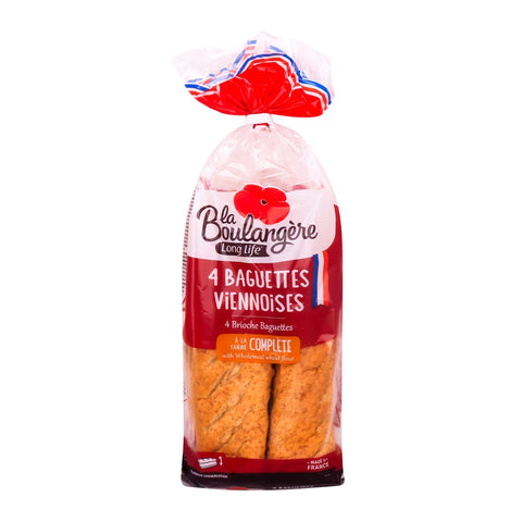 GETIT.QA- Qatar’s Best Online Shopping Website offers LA BOULANGERE 4 SOFT FRENCH BAGUETTE VIENNOISE COMPLETE WHOLEMEAL-- 340 G at the lowest price in Qatar. Free Shipping & COD Available!