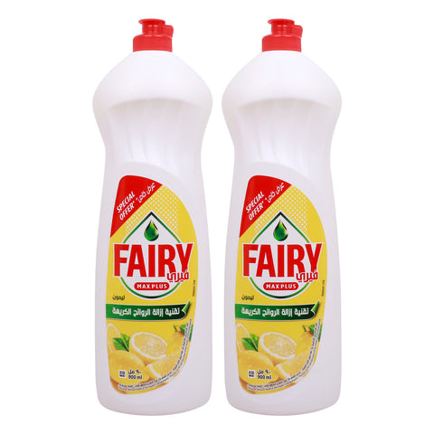 GETIT.QA- Qatar’s Best Online Shopping Website offers Fairy Max Plus Dishwash Liquid Lemon, 2 x 900 ml at lowest price in Qatar. Free Shipping & COD Available!