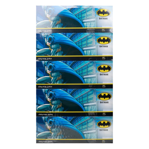 GETIT.QA- Qatar’s Best Online Shopping Website offers Batman White Facial Tissues 2ply 5 x 200 Sheets at lowest price in Qatar. Free Shipping & COD Available!