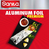 GETIT.QA- Qatar’s Best Online Shopping Website offers SANITA PREMIUM ALUMINUM FOIL 37.5SQ.FT. SIZE 7.62M X 45CM 1 PC at the lowest price in Qatar. Free Shipping & COD Available!