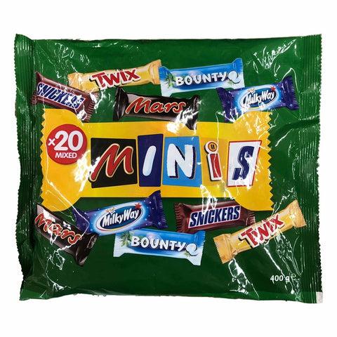 GETIT.QA- Qatar’s Best Online Shopping Website offers GALAXY MIXED CHOCOLATE MINIS 20 PCS 400 GM at the lowest price in Qatar. Free Shipping & COD Available!