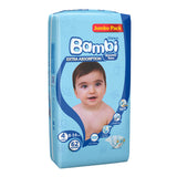 GETIT.QA- Qatar’s Best Online Shopping Website offers SANITA BAMBI BABY DIAPER JUMBO PACK SIZE 4 LARGE 8-16KG 62 PCS at the lowest price in Qatar. Free Shipping & COD Available!