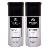 GETIT.QA- Qatar’s Best Online Shopping Website offers YARDLEY MEN BODY SPRAY-- ASSORTED-- 2 PCS-- 150 ML at the lowest price in Qatar. Free Shipping & COD Available!