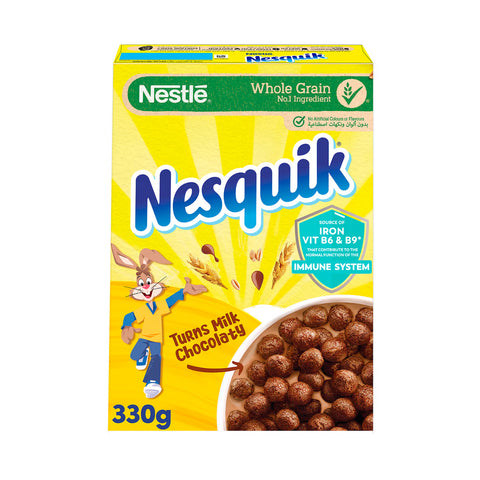 GETIT.QA- Qatar’s Best Online Shopping Website offers NESTLE NESQUIK CHOCOLATE BREAKFAST CEREAL VALUE PACK 330 G at the lowest price in Qatar. Free Shipping & COD Available!