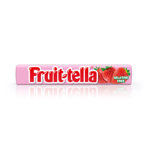 GETIT.QA- Qatar’s Best Online Shopping Website offers Fruit-tella Juicy Chewy Candy Sweet Strawberry Flavour 32.4 g at lowest price in Qatar. Free Shipping & COD Available!