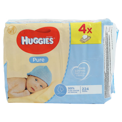 GETIT.QA- Qatar’s Best Online Shopping Website offers HUGGIES BABY WIPES PURE 4 X 56 PCS at the lowest price in Qatar. Free Shipping & COD Available!