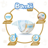 GETIT.QA- Qatar’s Best Online Shopping Website offers SANITA BAMBI BABY DIAPER REGULAR PACK SIZE 1 NEWBORN 2-4KG 19 PCS at the lowest price in Qatar. Free Shipping & COD Available!