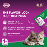 GETIT.QA- Qatar’s Best Online Shopping Website offers WHISKAS WET CAT FOOD TUNA MADE WITH REAL FISH POUCH FOR ADULT CATS 1+ YEARS 80 G at the lowest price in Qatar. Free Shipping & COD Available!
