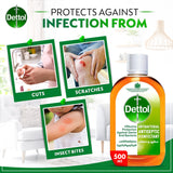 GETIT.QA- Qatar’s Best Online Shopping Website offers DETTOL ANTISEPTIC ANTIBACTERIAL DISINFECTANT LIQUID 500 ML at the lowest price in Qatar. Free Shipping & COD Available!